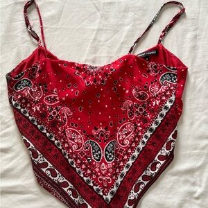 Almost Famous Red Paisley Camisole